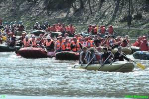 Závod raftů Sázava 2010