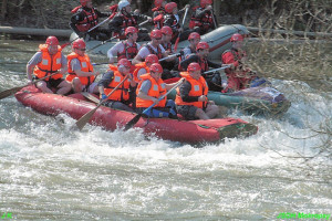 Závod raftů Sázava 2010