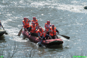 Závod raftů Sázava 2010