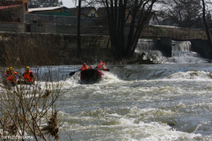 Závod raftů Sázava 2010